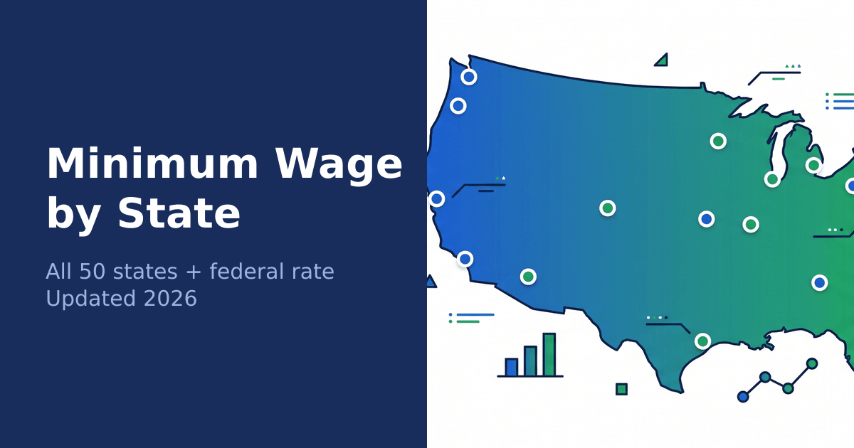 Minimin Rage States Minimum Wage 2026: All 50 States & Federal Rate